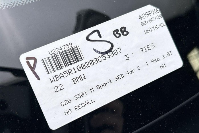 2022 BMW 3 Series 330i M Sport