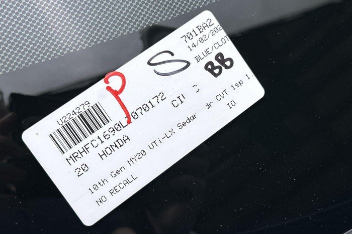 2020 Honda Civic VTi-LX