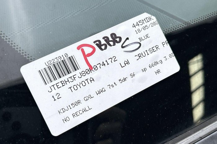 2012 Toyota Landcruiser Prado GXL