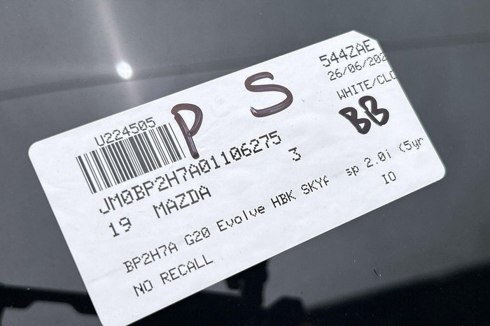 2019 Mazda 3 G20 Evolve