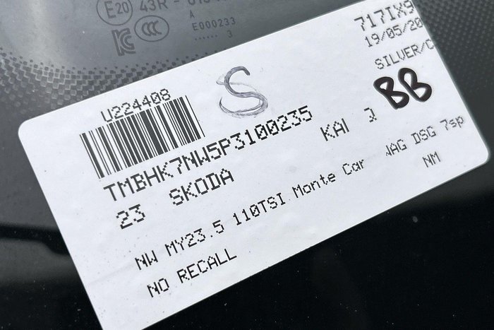 2023 SKODA Kamiq 110TSI Monte Carlo