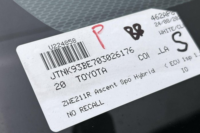 2020 Toyota Corolla Ascent Sport Hybrid