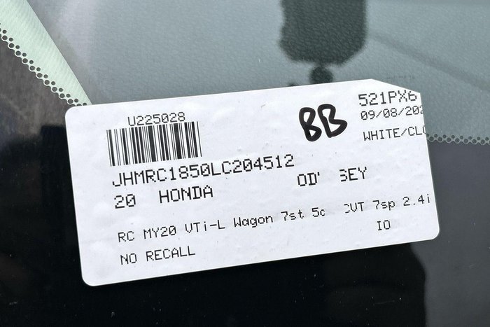 2020 Honda Odyssey VTi-L