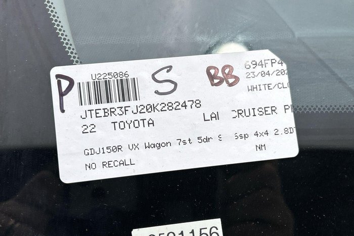 2022 Toyota Landcruiser Prado VX