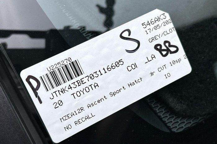 2020 Toyota Corolla Ascent Sport