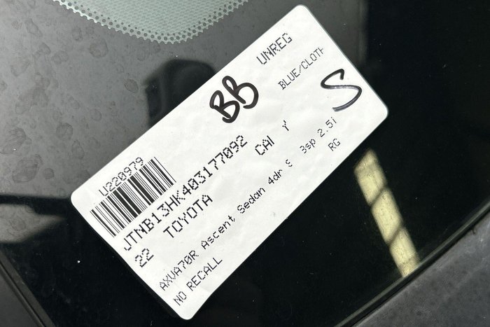 2022 Toyota Camry Ascent