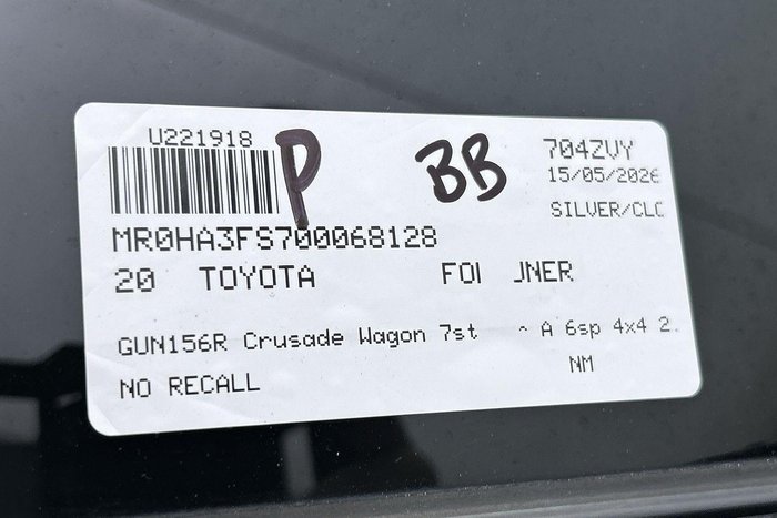 2020 Toyota Fortuner Crusade