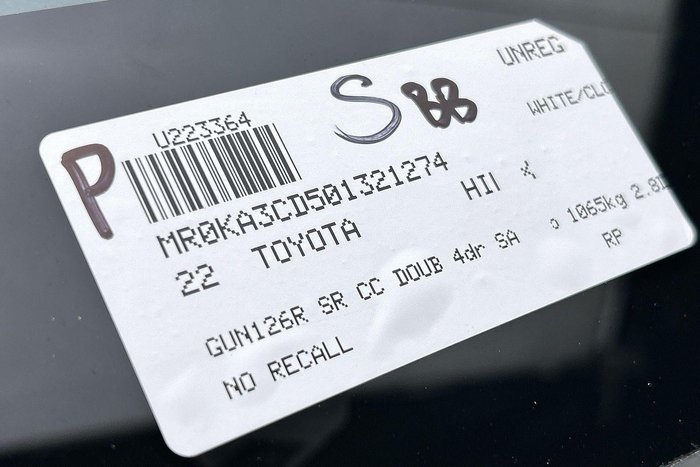 2022 Toyota Hilux SR