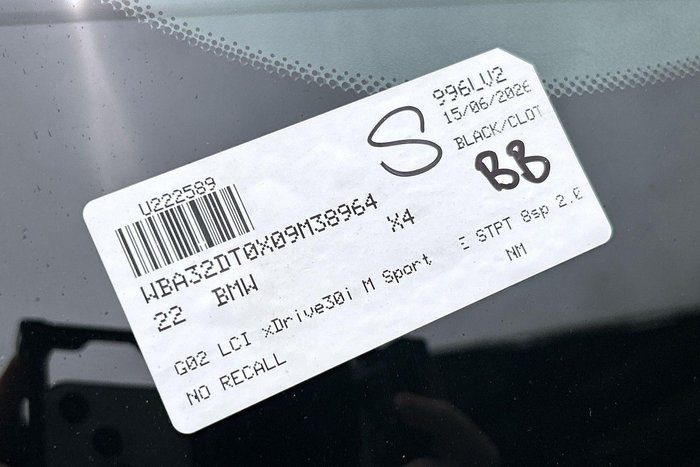 2022 BMW X4 xDrive30i M Sport