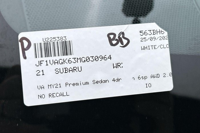 2021 Subaru WRX Premium