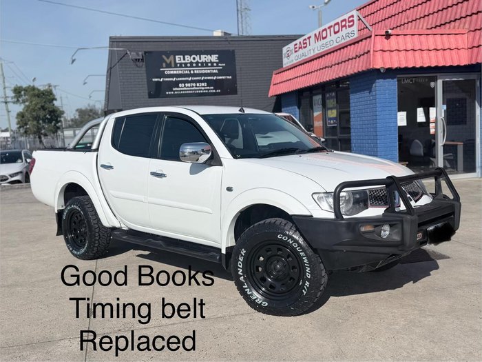 2013 Mitsubishi Triton GLX-R MN MY14 4X4 Dual Range White