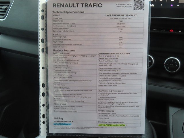 2025 Renault Trafic Premium