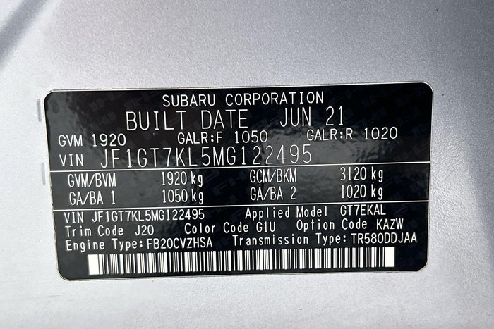 2021 Subaru Impreza 2.0i Premium