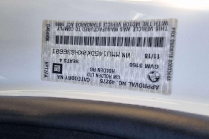 2018 Holden Colorado LS