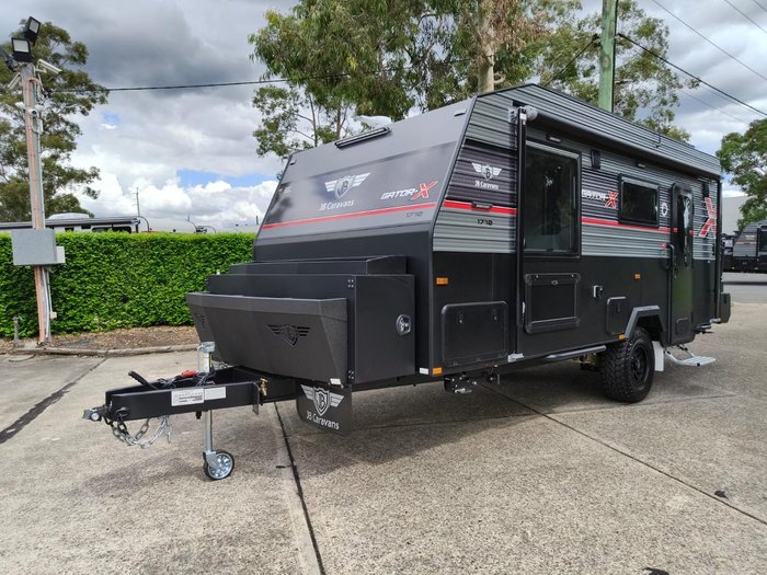 2026 JB Caravans Gator X 17'10 Rear Door L-Shape Lounge