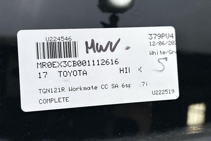 2017 Toyota Hilux Workmate