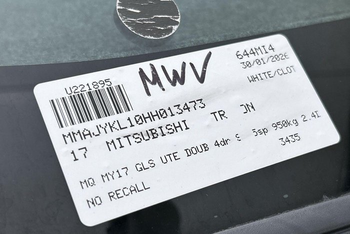 2017 Mitsubishi Triton GLS