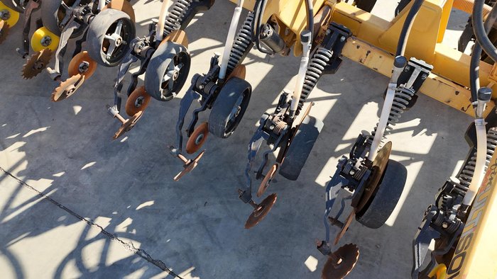 0 USED SERAFIN ULTISOW 12M DISC SEEDER WITH 48 ROWS Yellow