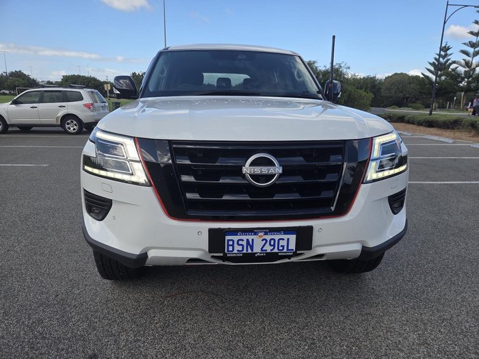 2023 Nissan Patrol Ti Y62 MY23 4X4 Dual Range Moonstone White