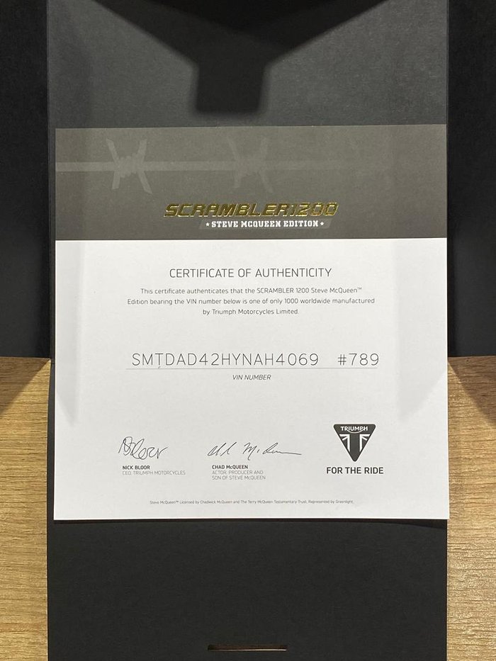 2021 Triumph Scrambler 1200 Steve McQueen Edition Scrambler Green