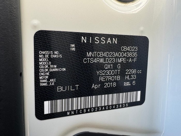2018 Nissan Navara ST-X