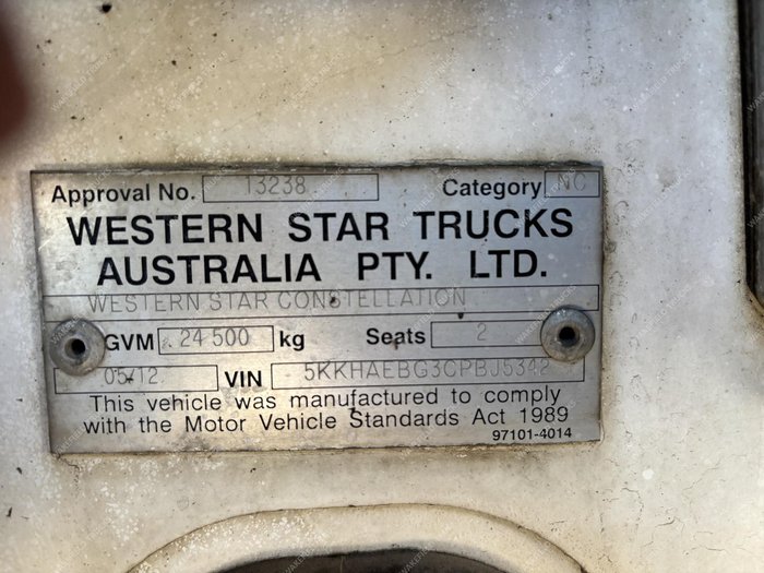 2012 Western Star 4800 Series