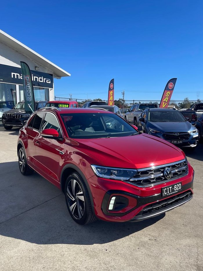 2023 Volkswagen T-Roc 140TSI R-Line D11 MY23 Four Wheel Drive Kings Red