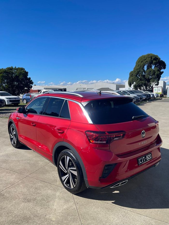2023 Volkswagen T-Roc 140TSI R-Line D11 MY23 Four Wheel Drive Kings Red