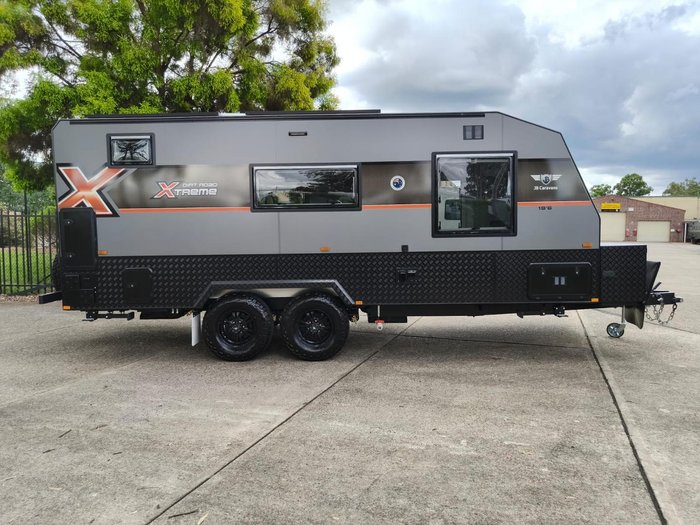 2026 JB Caravans Dirt Road Xtreme 19'6 Front Door Cafe
