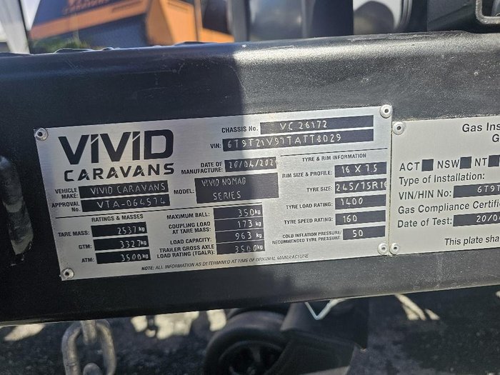 2026 Vivid Caravans Nomad