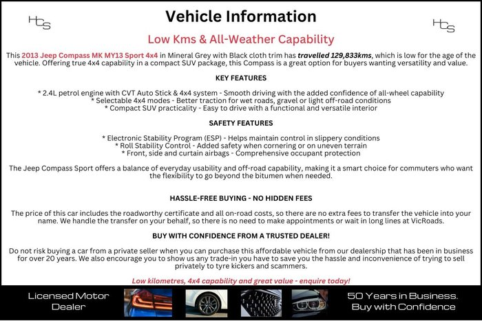 2013 Jeep Compass Sport