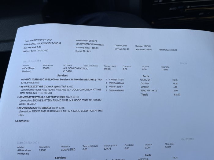 2022 Volkswagen T-Cross 85TSI Style