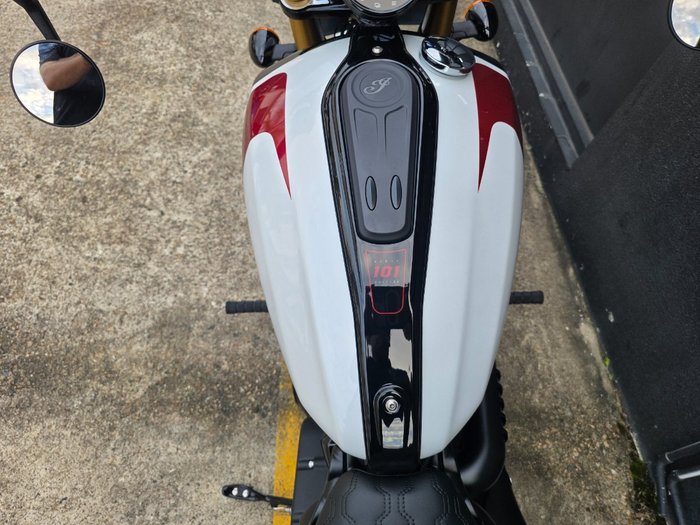 2025 Indian SCOUT 101 LIMITED GHOST WHITE METALLIC