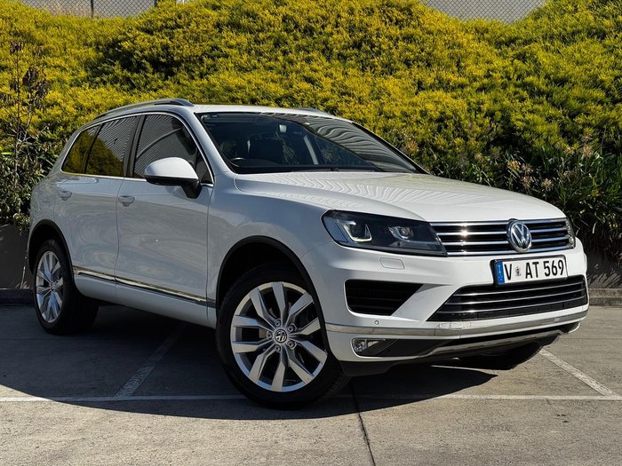2015 Volkswagen Touareg V6 TDI 7P MY16 Four Wheel Drive Pure White