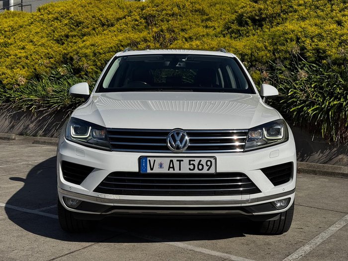 2015 Volkswagen Touareg V6 TDI 7P MY16 Four Wheel Drive Pure White