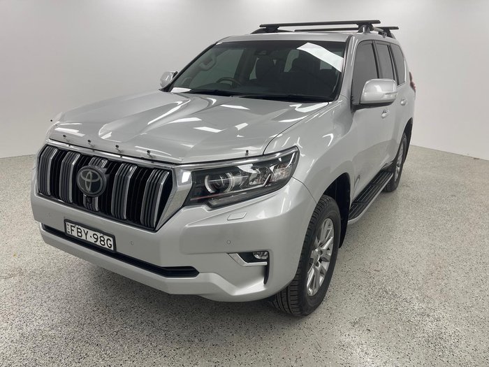 2018 Toyota Landcruiser Prado Kakadu GDJ150R 4X4 Dual Range Silver Pearl