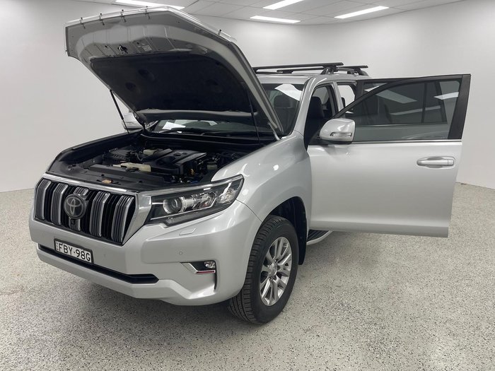 2018 Toyota Landcruiser Prado Kakadu GDJ150R 4X4 Dual Range Silver Pearl