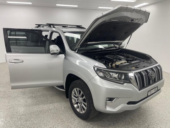 2018 Toyota Landcruiser Prado Kakadu GDJ150R 4X4 Dual Range Silver Pearl