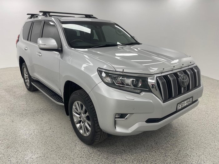 2018 Toyota Landcruiser Prado Kakadu GDJ150R 4X4 Dual Range Silver Pearl