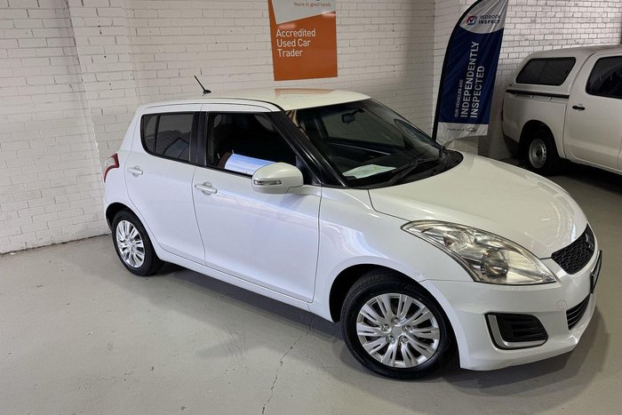 2014 Suzuki Swift GL FZ MY14 Snow White