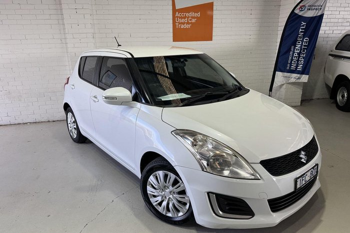 2014 Suzuki Swift GL FZ MY14 Snow White