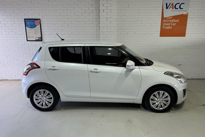 2014 Suzuki Swift GL FZ MY14 Snow White