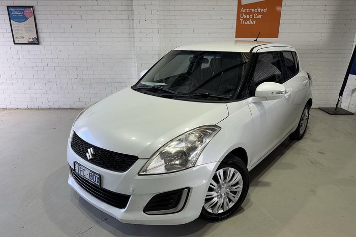 2014 Suzuki Swift GL FZ MY14 Snow White