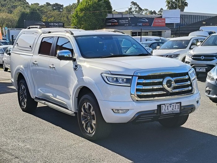 2024 GWM Ute Cannon-L NPW 4X4 Dual Range Pearl White