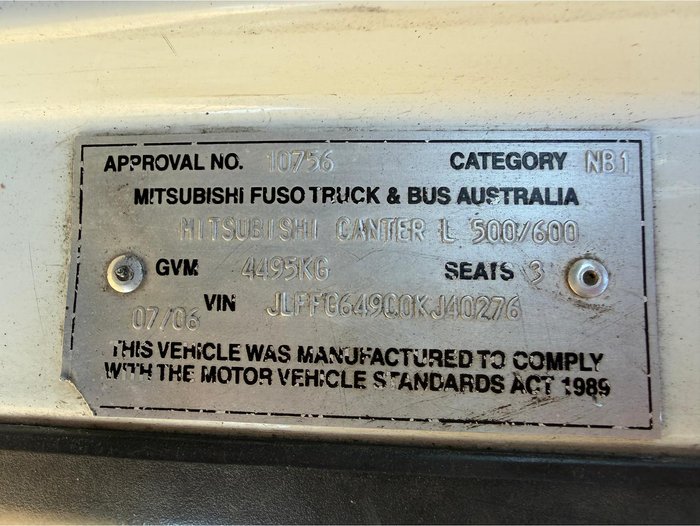 2006 Mitsubishi Canter 500/600