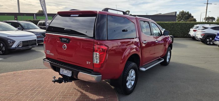 2015 Nissan Navara ST D23 4X4 Dual Range Burning Red