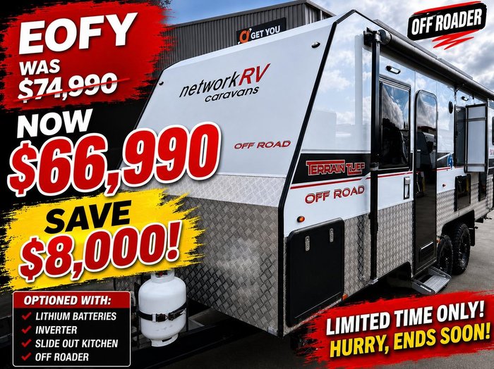 2021 Network RV Caravans Terrain Tuff Off Road 19'6'' Front Door