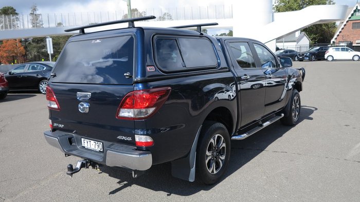 2018 Mazda BT-50 XTR UR 4X4 Dual Range Deep Crystal Blue