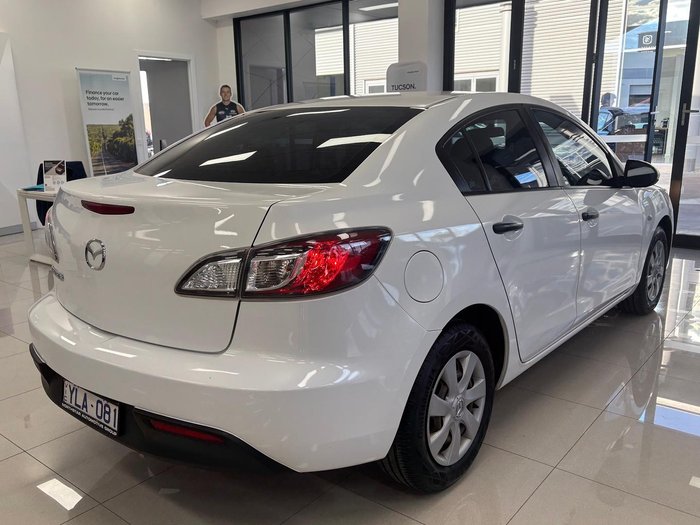 2011 Mazda 3 Neo BL Series 1 MY10 Crystal White Pearl