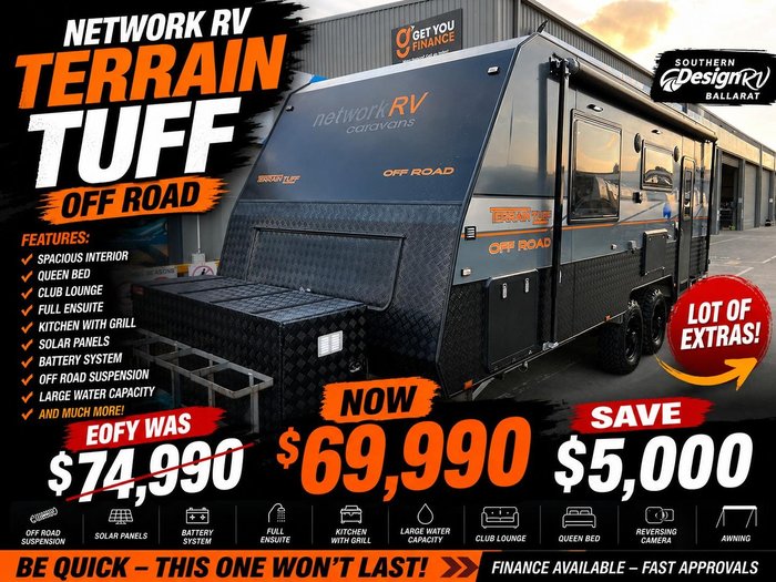 2022 Network RV Caravans Terrain Tuff Off Road 19'6'' Rear Door